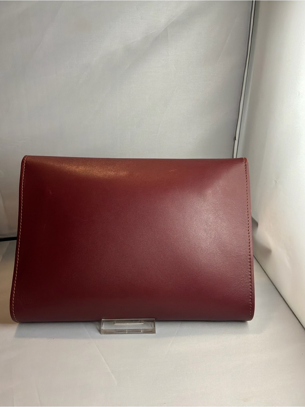Cartier Leather Clutch in burgundy - Picture 3 of 7